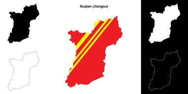 Suqian boş çizgi haritası ayarlandı