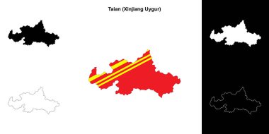 Taian boş çizgi haritası ayarlandı