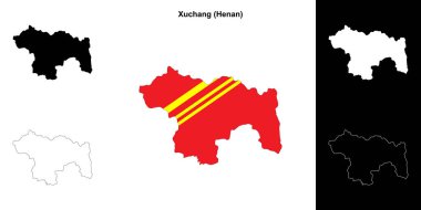 Xuchang boş dış hat haritası seti