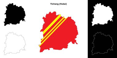 Yichang boş çizgi haritası ayarlandı