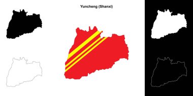 Yuncheng boş çizgi haritası ayarlandı