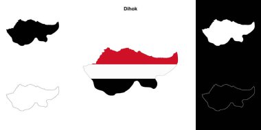 Dihok Valiliği ana hat haritası seti