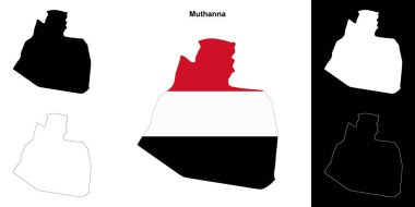 Muthanna valiliği ana hat haritası seti