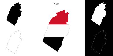 Necef valiliği ana hat haritası seti