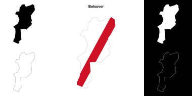 Bolsover boş çizgi haritası ayarlandı