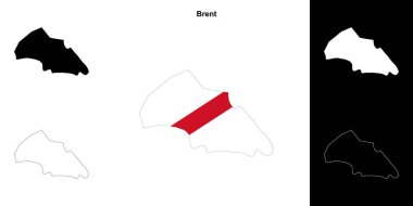 Brent boş çizgi haritası seti
