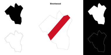 Brentwood boş dış hat haritası seti