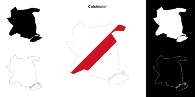 Colchester boş dış hat haritası seti