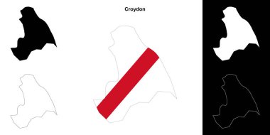 Croydon boş çizgi haritası ayarlandı