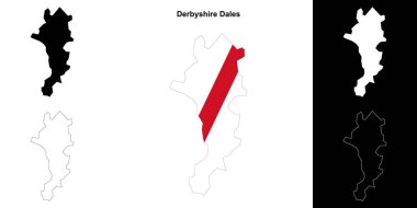 Derbyshire Dales boş ana hat haritası seti