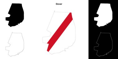 Dover boş çizgi haritası seti