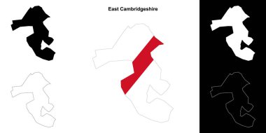 Doğu Cambridgeshire boş ana hat haritası seti