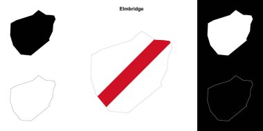 Elmbridge boş çizgi haritası ayarlandı