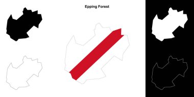 Epping Ormanı boş ana hat haritası seti