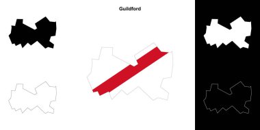 Guildford boş ana hat haritası seti