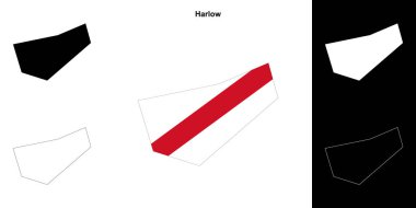 Harlow boş çizgi haritası ayarlandı