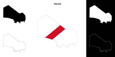 Havant boş çizgi haritası ayarlandı