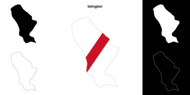 Islington boş dış hat haritası seti