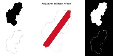 Krallar Lynn ve Batı Norfolk 'un ana hatları boş.