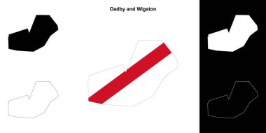 Oadby ve Wigston boş ana hat haritası ayarlandı