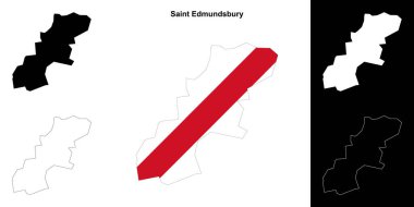 Saint Edmundsbury boş ana hat haritası seti