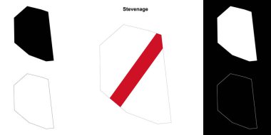 Stevenage boş çizgi haritası ayarlandı