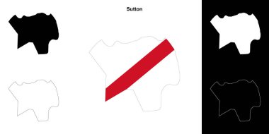 Sutton boş çizgi haritası ayarlandı