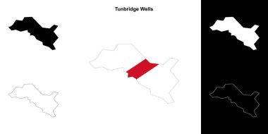 Tunbridge Wells boş ana hat haritası seti