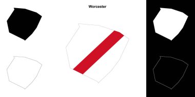 Worcester boş çizgi haritası ayarlandı