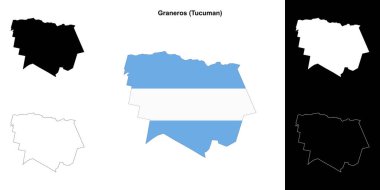 Graneros bölümü (Tucuman) ana hat haritası seti