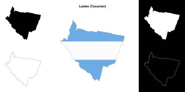 Leales Departmanı (Tucuman) ana hat haritası seti