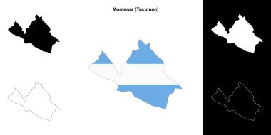 Monteros bölümü (Tucuman) ana hat haritası seti