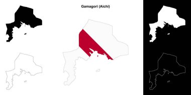 Gamagori (Aichi) ana hat haritası seti