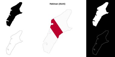 Hekinan (Aichi) ana hat haritası seti