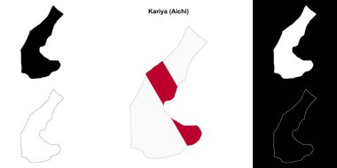 Kariya (Aichi) ana hat haritası seti