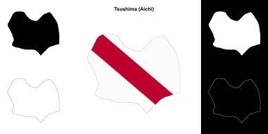 Tsushima (Aichi) ana hat haritası seti