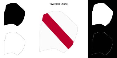 Toyoyama (Aichi) ana hat haritası seti