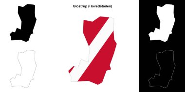 Glostrup belediye ana hatları haritası ayarlandı