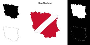 Koge belediye ana hatları haritası ayarlandı