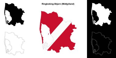 Ringkobing-Skjern belediye ana hatları haritası ayarlandı