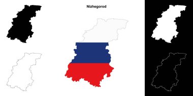 Nizhegorod boş ana hat haritası seti