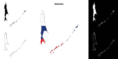Sakhalin boş dış hat haritası ayarlandı