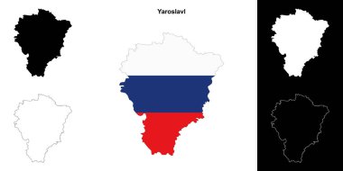 Yaroslavl boş çizgi haritası seti
