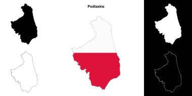 Podlaskie eyalet ana hatları haritası ayarlandı