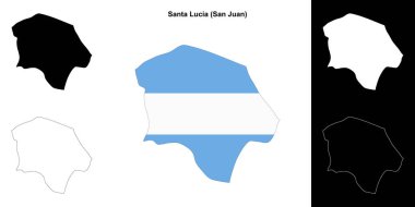 Santa Lucia Departmanı (San Juan) ana hat haritası ayarlandı