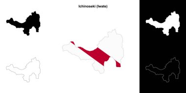 Ichinoseki (Iwate) ana hat haritası seti