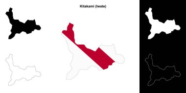 Kitakami (Iwate) ana hat haritası seti