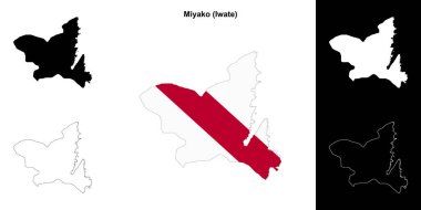 Miyako (Iwate) ana hat haritası seti