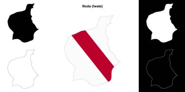 Noda (Iwate) ana hat haritası seti
