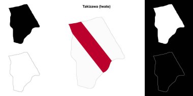 Takizawa (Iwate) ana hat haritası seti